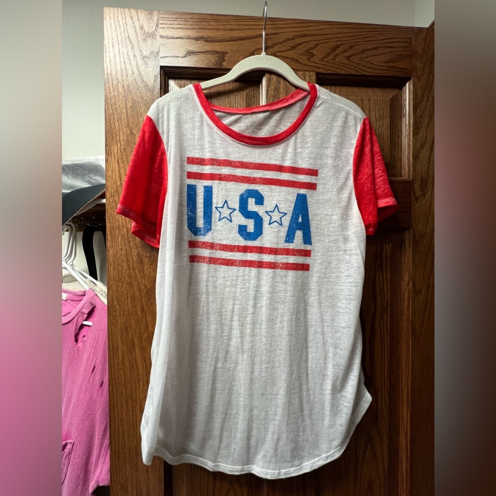 Women’s USA burnout tee